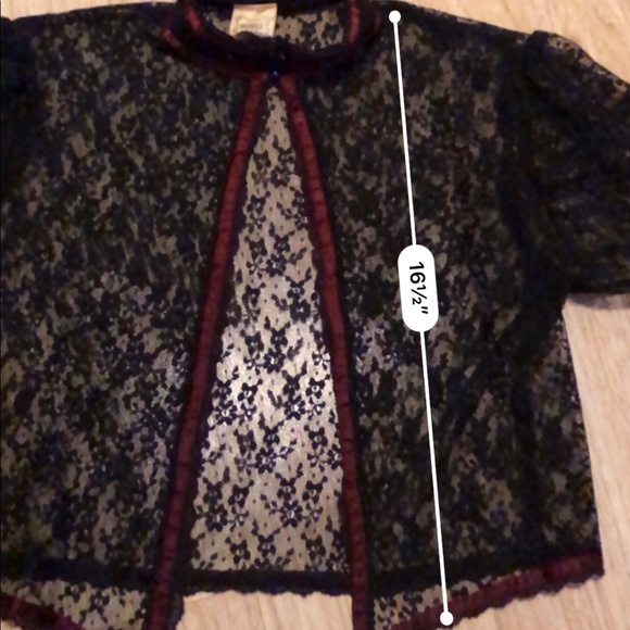 80s Gunne Sax Lace Bolero M/L